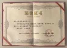 點擊查看詳細信息<br>標題：資質(zhì)榮譽　 閱讀次數(shù)：697